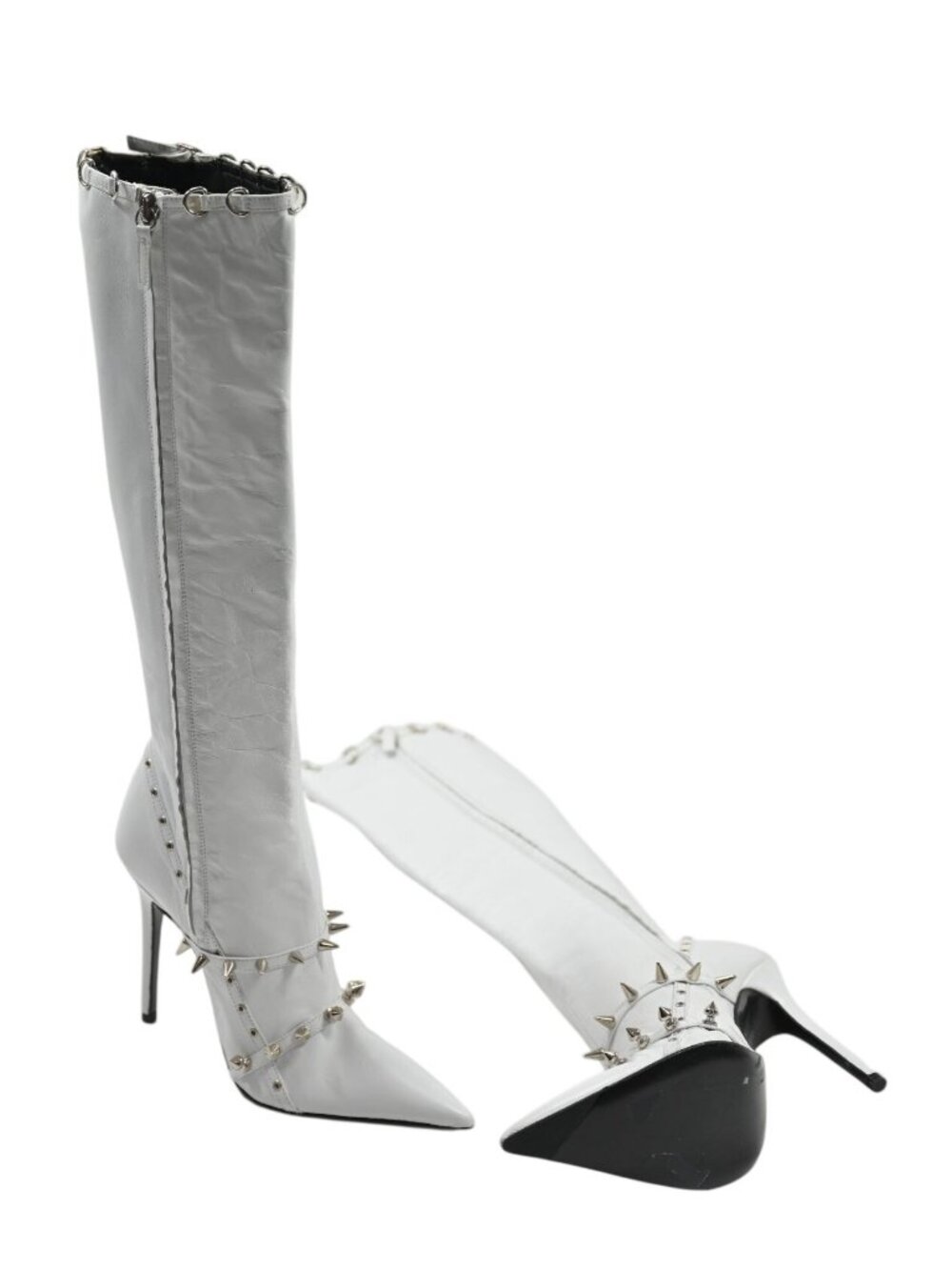 ABRA Spike Boots in White